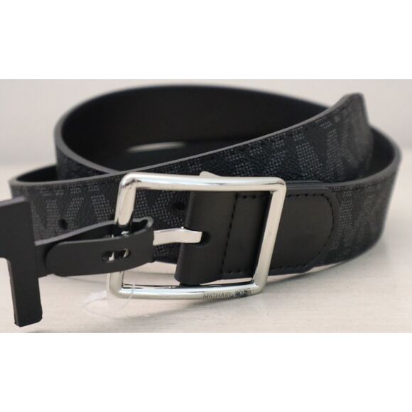 Michael Kors 86S5SBLY7B Men's Sz 38 Black 34MM Swivel Reversible Dress Belt - Picture 7 of 8